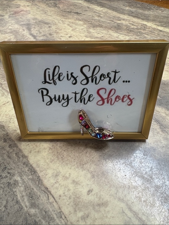 Unbranded Other - Rhinestone High Heel plaque - Multicolor Accent